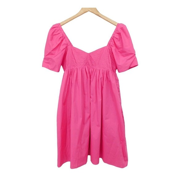 HYACINTH HOUSE Dresses & Skirts - Hyacinth House by‎ Tuckernuck Poplin Fuchsia French Mini Dress Pink Size Medium